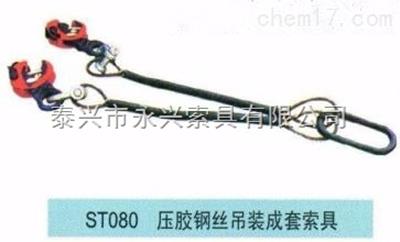 压胶钢丝绳吊装成套索具